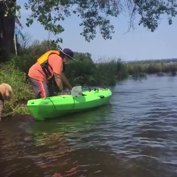 Woman Falls HARD Attempting To Board Canoe Midstream