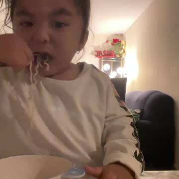 Kid having meal