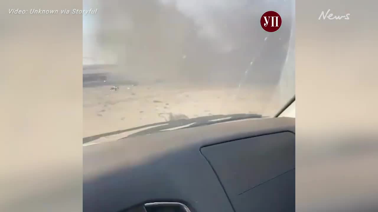 Footage shows destroyed Russian military vehicles at Kherson International Airpo