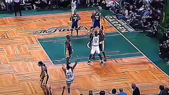 This Paul Pierce 4 point play in the 2008 NBA Finals was CRAZY