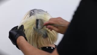 Learn how to do Silver Blonde Hair Color with Shadow Root Coloring.