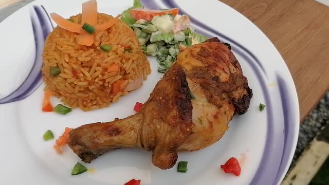 Jollof Rice and Chicken