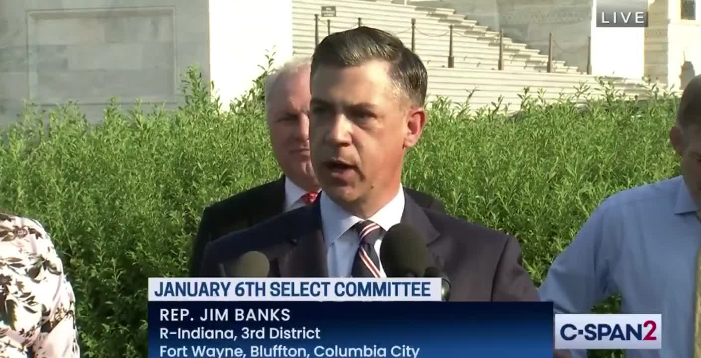 Rep. Banks Slams Pelosi's Cherry-Picked Jan 6 Narative