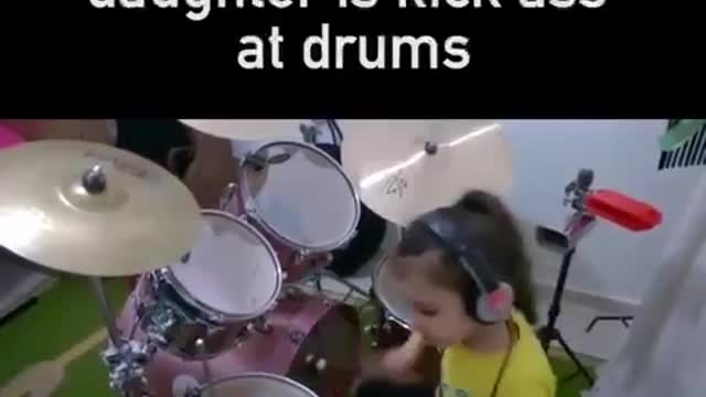 Drummer baby girl