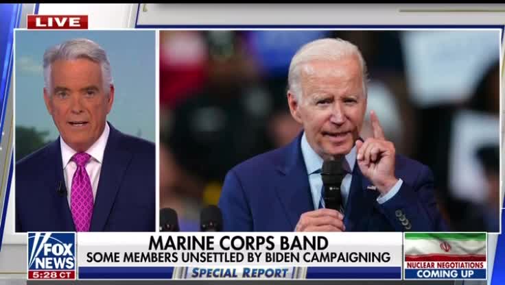 Joe Biden Misuse of Marine Corps Band.
