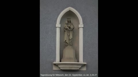 Tageslosung für Mittwoch, den 22. September, zu Jer. 2,26.27