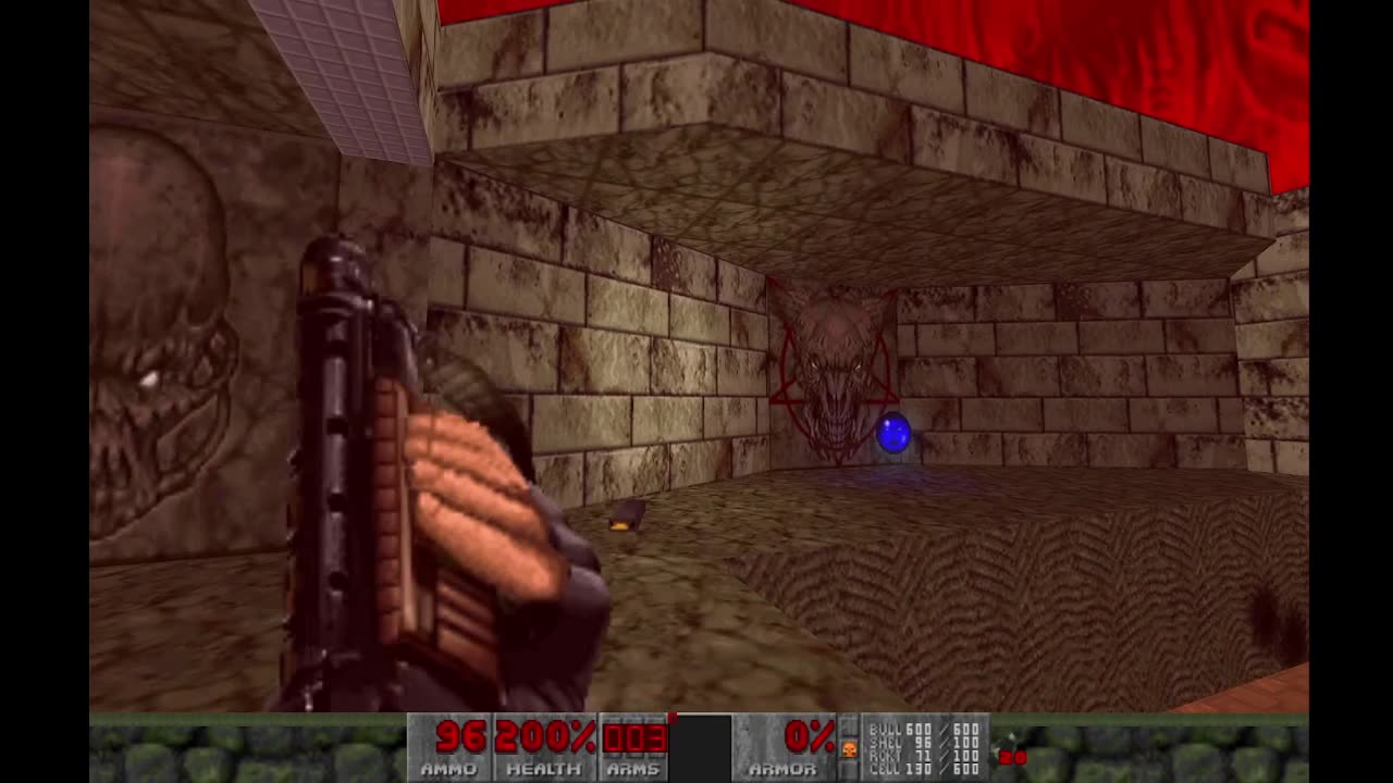 Brutal Doom 2 - Hell on Earth - Ultra Violence - Monster Condo (level 27) - 100% completion