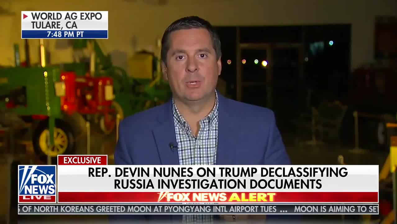Devin Nunes discusses Trump declassifying bogus FISA warrant applications