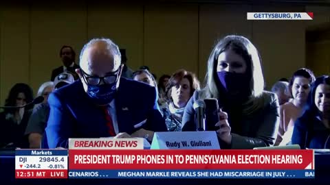 President Trump calls into Pennsylvania hearing regarding fraud