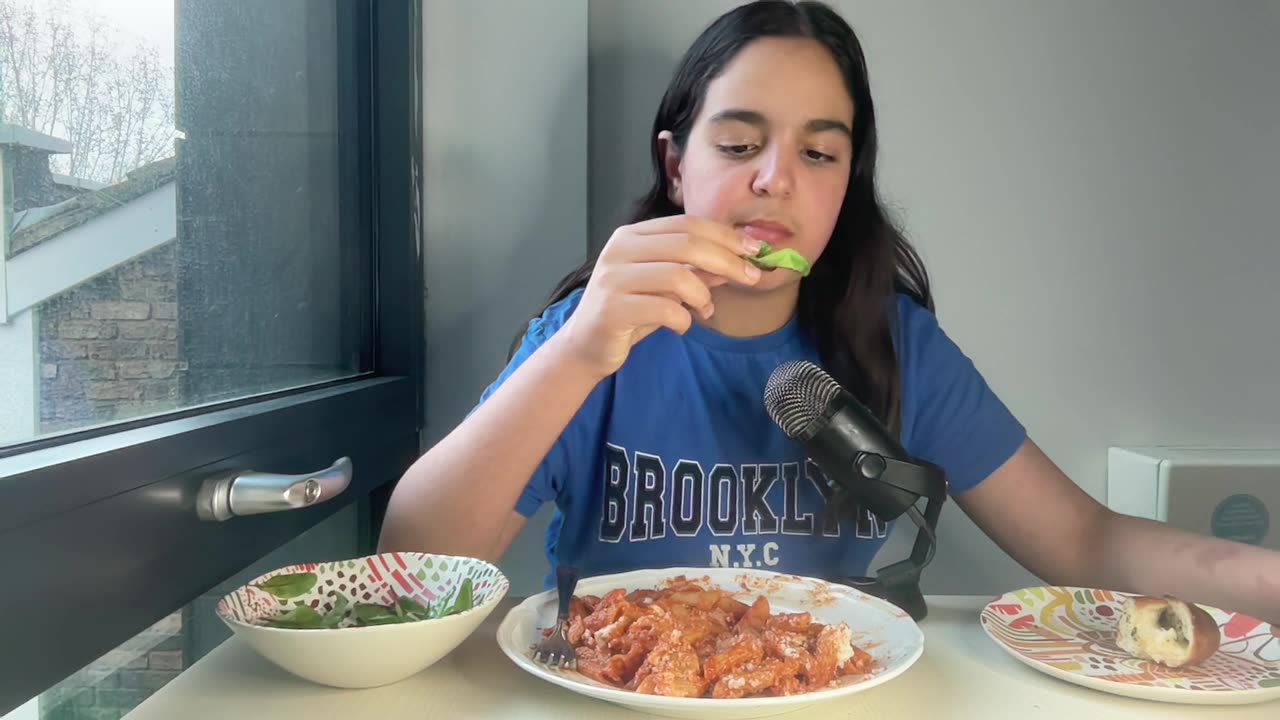 Pasta Con Parmigiano mukbang | ASMR