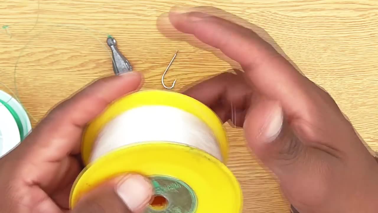 Attaching a Basic Fishing Line hand