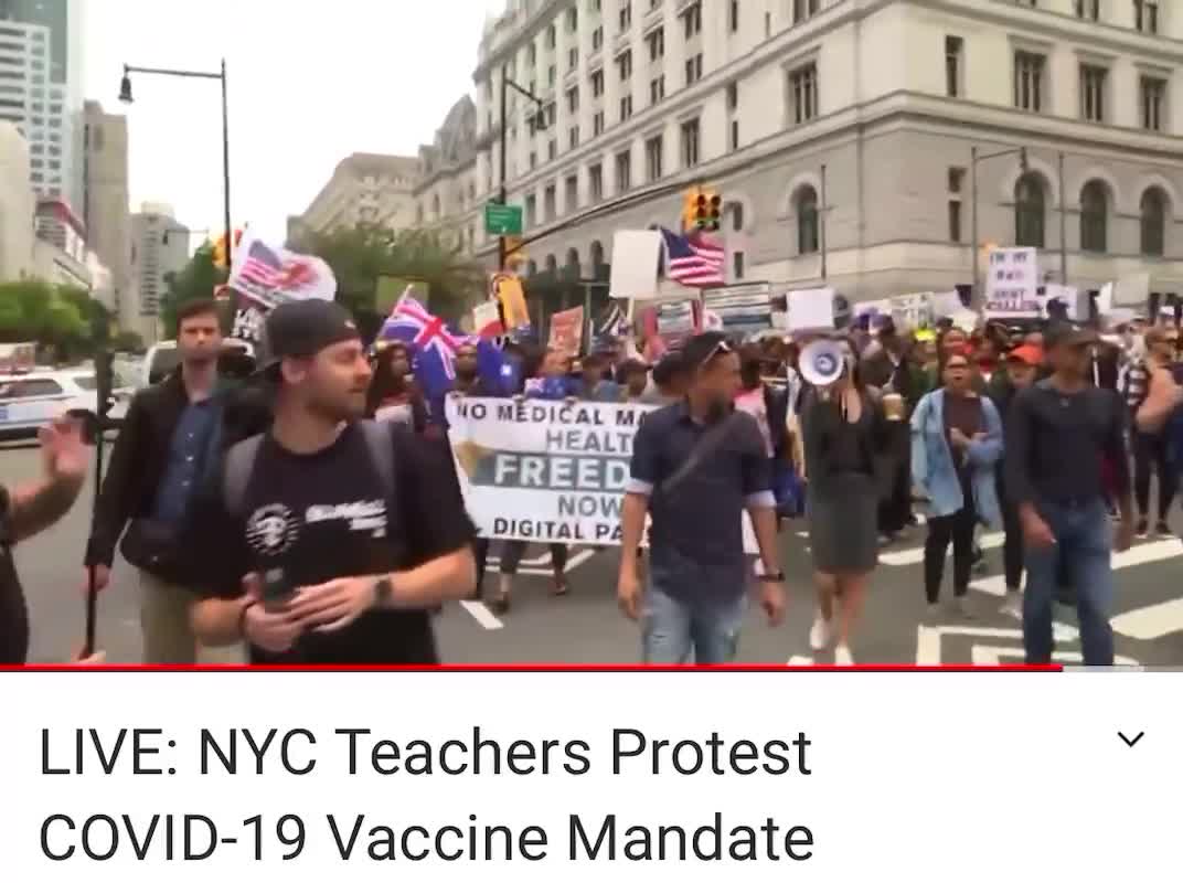 NYC Teachers PROTEST against the DEATH VAX