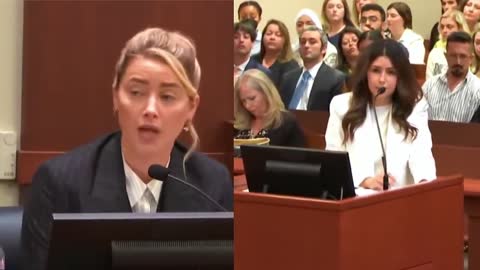 Amber Heard reaction when she was asked about her role in Aquamaan