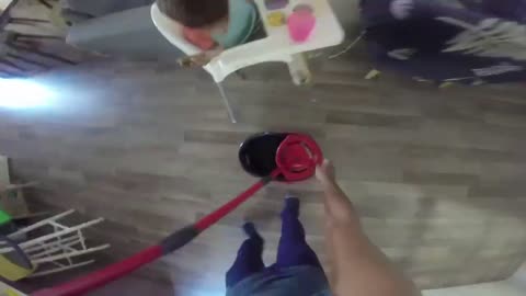 Timelapse - Mopping the House with Vileda Easy Wring & Clean Turbo Mop & Bucket