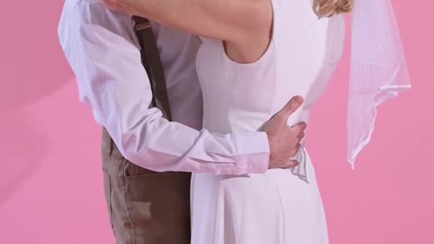 Elder couple in Romantic mood.