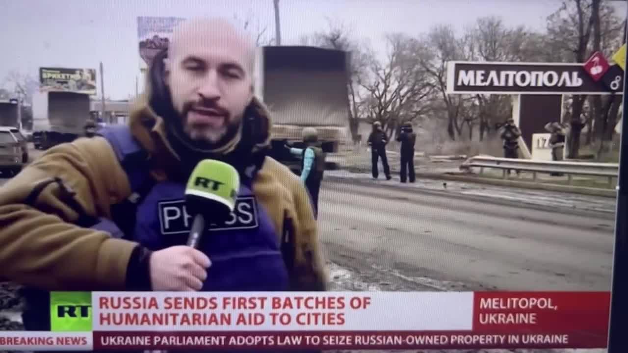 Russia is sending food and humanitarian aid to Ukrainians