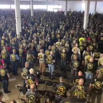 Combat Vets Motorcycle Club. Stand down and Stand By... Trumps army grows!