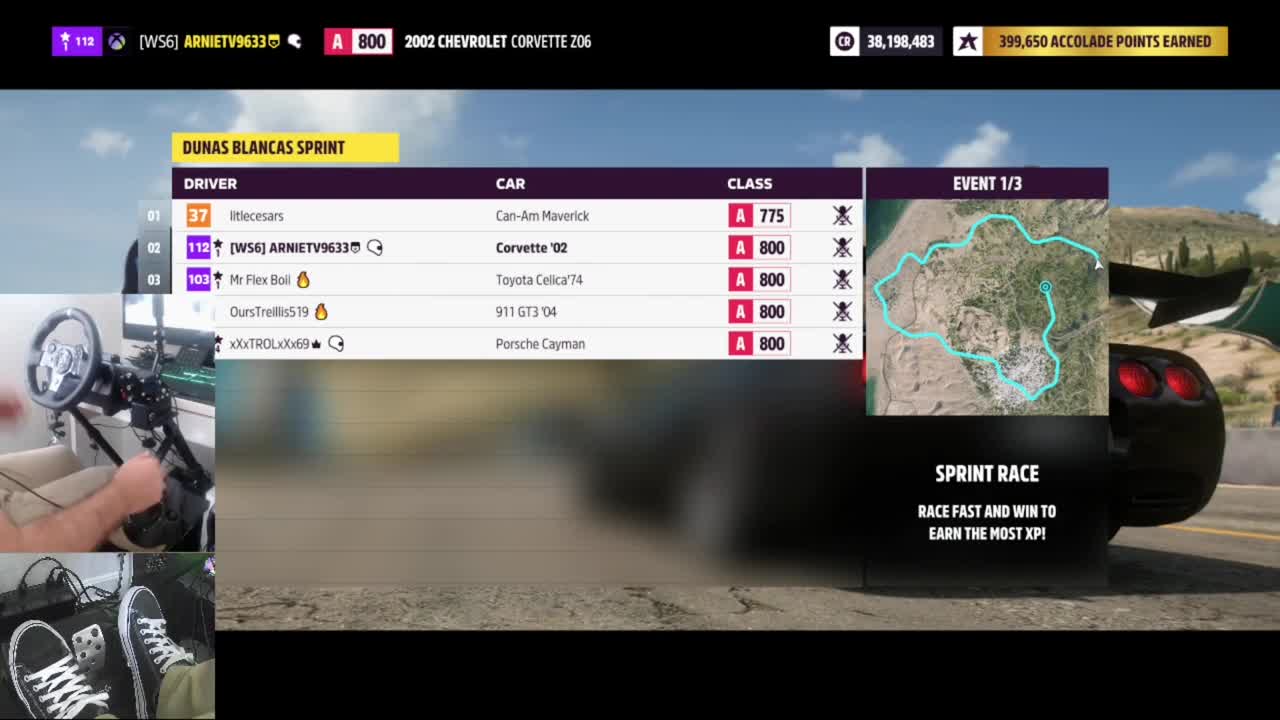 FH5 Online - C5 Z06 Class A (Wheel Cam & Feet Cam Gameplay) (PC)