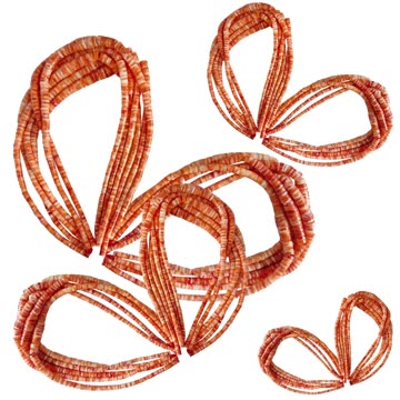 Smooth spiny oyster beads 4-10mm Natural spiny oyster shell bead High quality bead 20231004-05-08