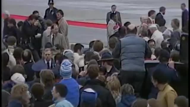 President Reagan’s and Pope John Paul II Remarks at their Arrival in Alaska on May 2, 1984