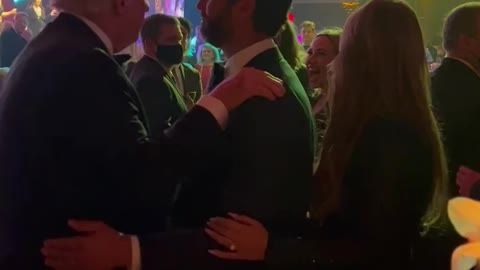 Don Jr. Gets a Huge Hug From Donald Trump on NYE for His Birthday