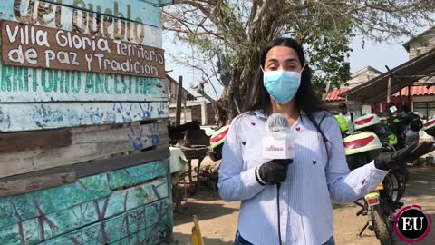 Entrega de ayudas humanitarias en La Boquilla