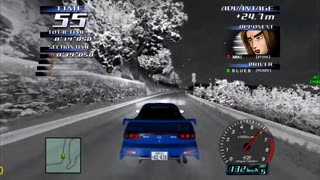 Initial D Arcade Stage 3 - Mazda RX7 Spirit R Legend Of The Street Walkthrough Pt 20(Flycast HD)