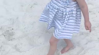 Feeling the beach sand
