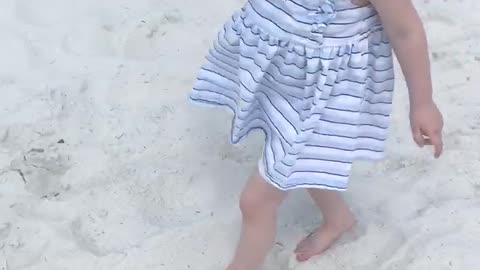 Feeling the beach sand