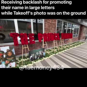 JPrince and The Prince Family Leave a DISRESPECTFUL Memorial where Takeoff was Killed in Houston