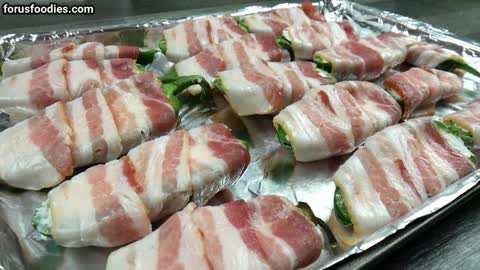 Bacon Wrapped Jalapeno Poppers