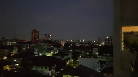 Sounds of an Ambulance Siren at Night in Bangkok