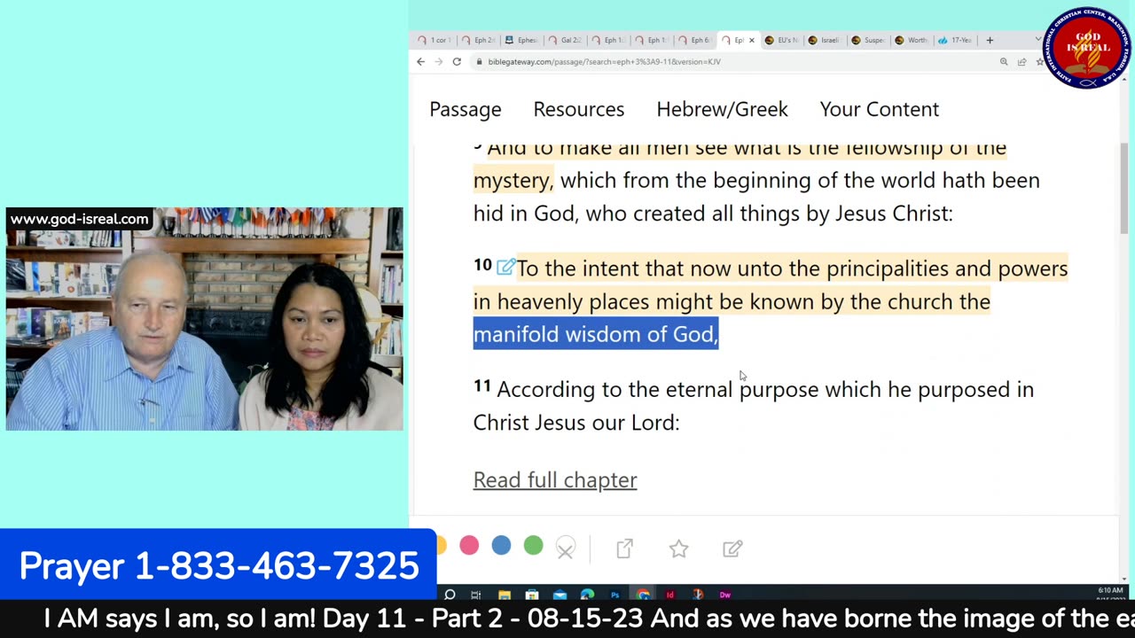 August 15, 2023 Topic: I am Says I am so I am Day11 1 Corinthians 15:49- Pastor Chuck Kennedy