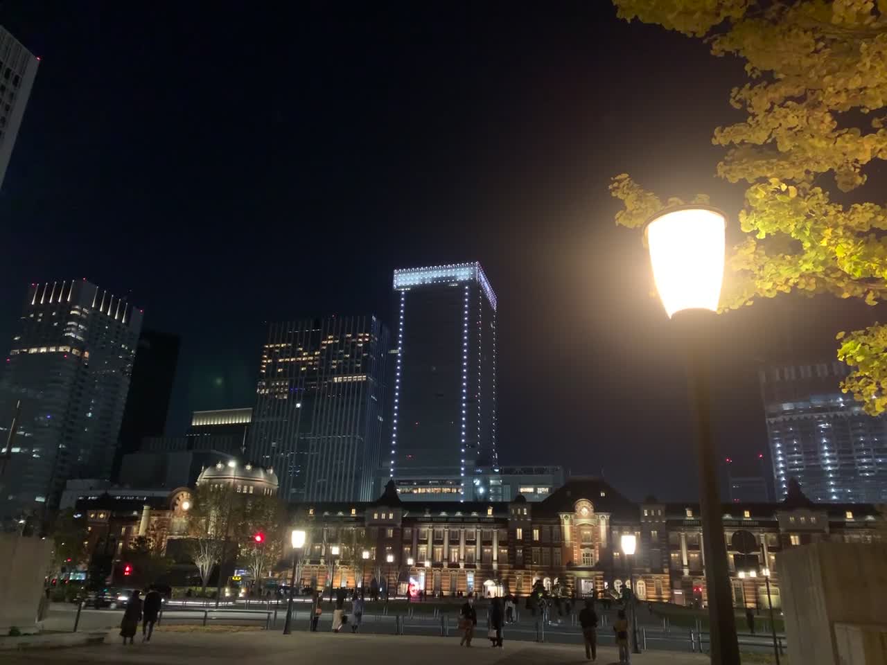 TOKYO STATION AT NIGHT