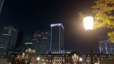 TOKYO STATION AT NIGHT