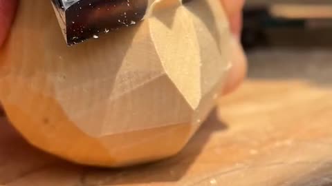 Carve a small Mario mushroom