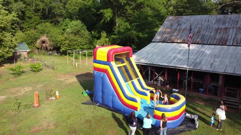 2021 Luau Party Water Slide