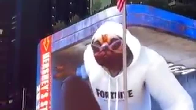 Times Square with the 3D Fortnite Billboard