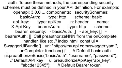 How do I automatically authorize all endpoints with Swagger UI