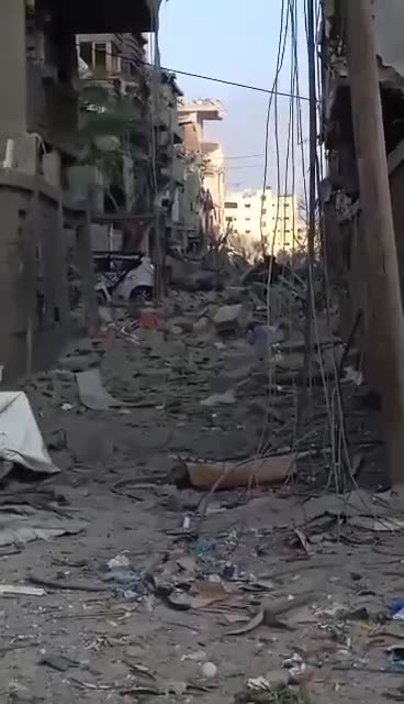 Destruction from Isreali bombing in Gaza