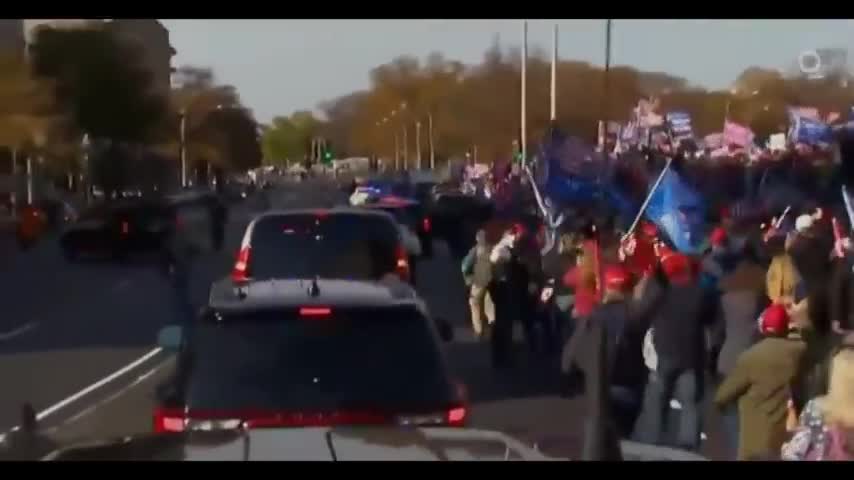 President DONALD TRUMP Motorcade at MILLION MAGA MARCH in Washington DC