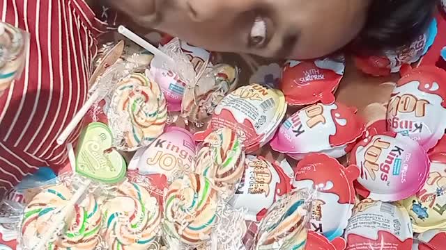 Satisfying Video l How To Make Color Lollipop Candy with Kinder Surprise Eggs Cutting ASMR #350