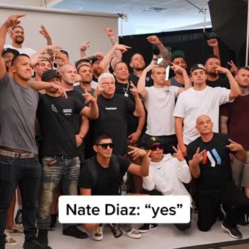 The Nate Diaz Army has arrived… can you tell? 😅 #ufc #natediaz