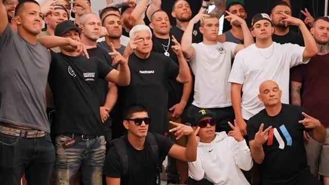 The Nate Diaz Army has arrived… can you tell? 😅 #ufc #natediaz