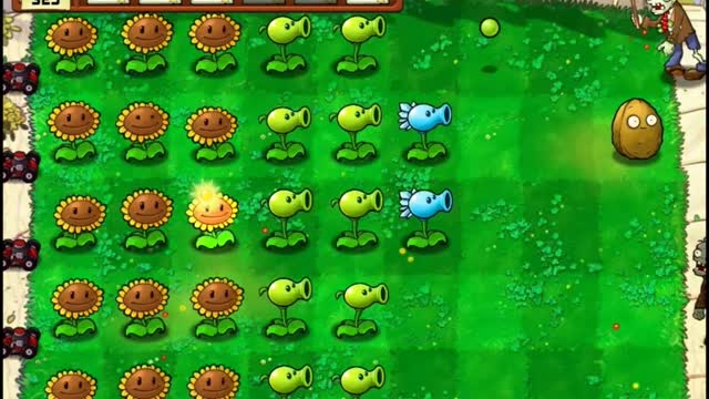 Plants vs Zombies Aventura Dia Nivel 1 8