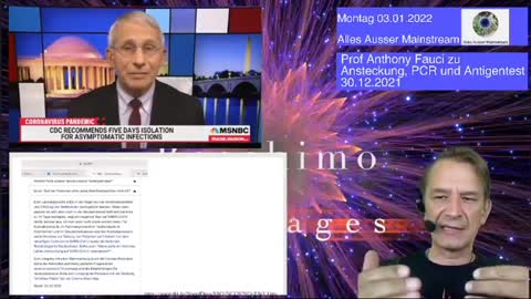 EILMELDUNG: DR. ANTONY FAUCIS AUSSAGEN ÜBER COVID UND PCR TESTS ÖFFENTLICH AM 30.12.2021