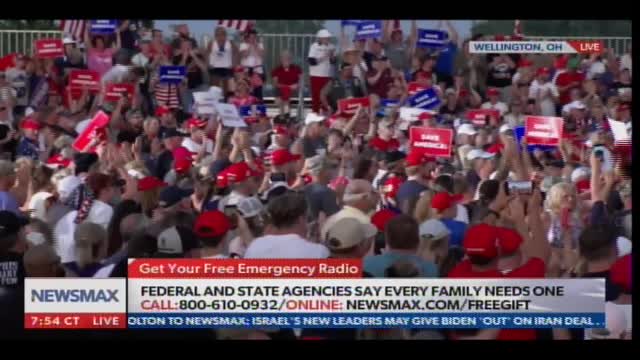 HUGE! Loudest Cheer of the Night "TRUMP WON!" at First Rally of the Year in Wellington, Ohio