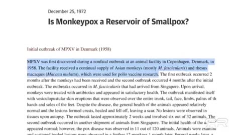 Greg Reese : Monkeypox update.