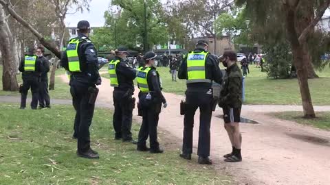 Australia: Heavy police presence in Melbourne in anticipation of anti-vaccine mandate protests
