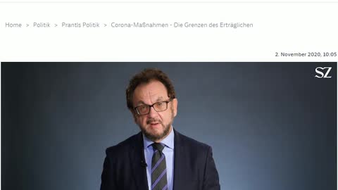 SZ Heribert Prantl Corona-Maßnahmen - Die Grenzen des Erträglichen 02.11.2020